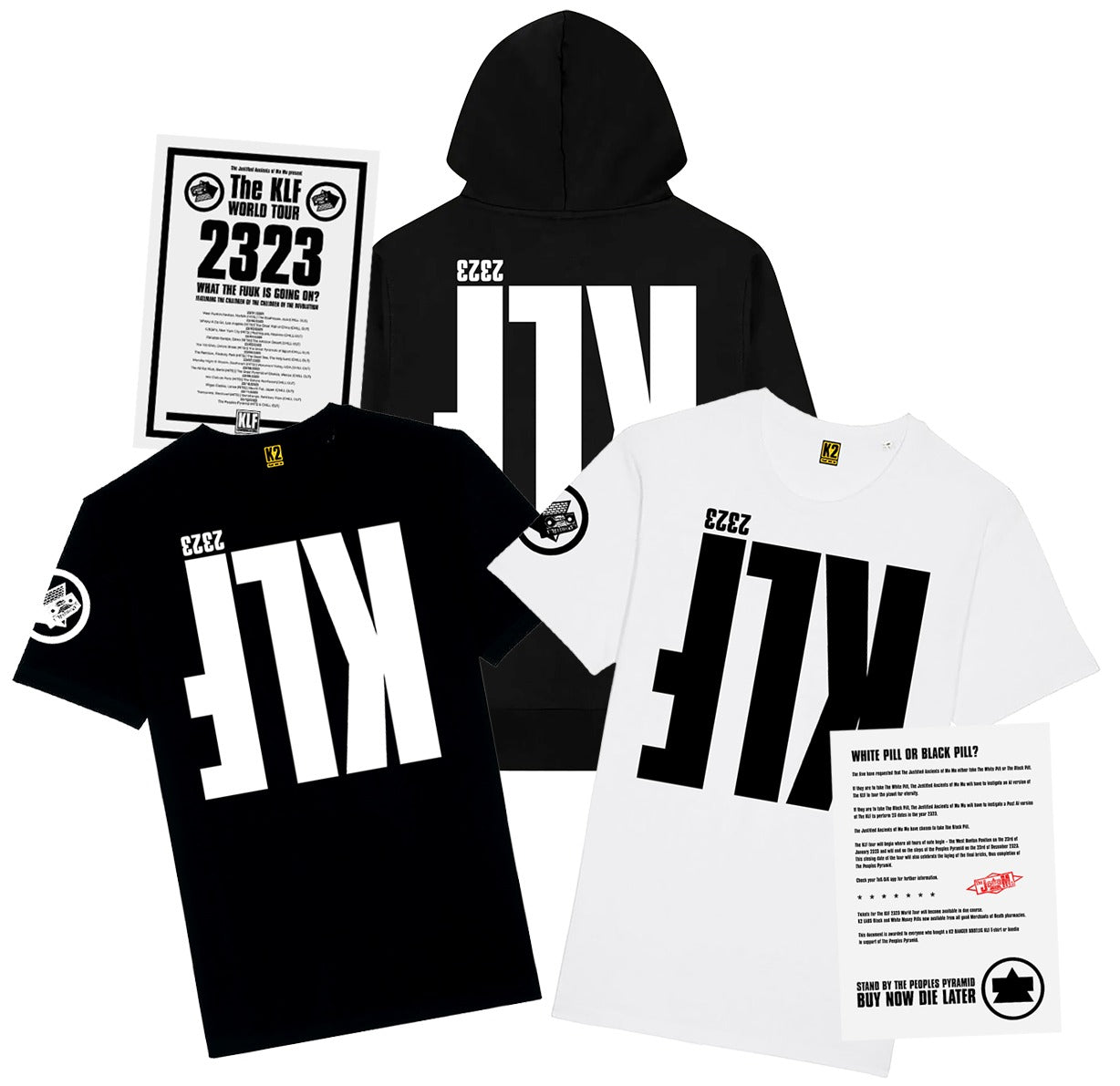 The KLF 2323 World Tour Official Merch K2 BANGER BOOTLEGS