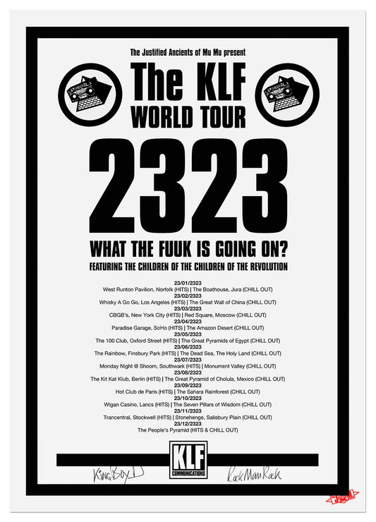 The KLF 2323 World Tour Poster